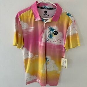 NWT Duvin Days In Clouds Polo, Size: Medium